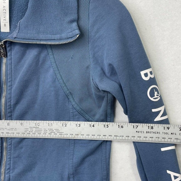 Bondi Active Womens Size 8 Full Zip Up Sweatshirt W/ Zip Pockets &‎ Mesh Accent - Picture 10 of 15